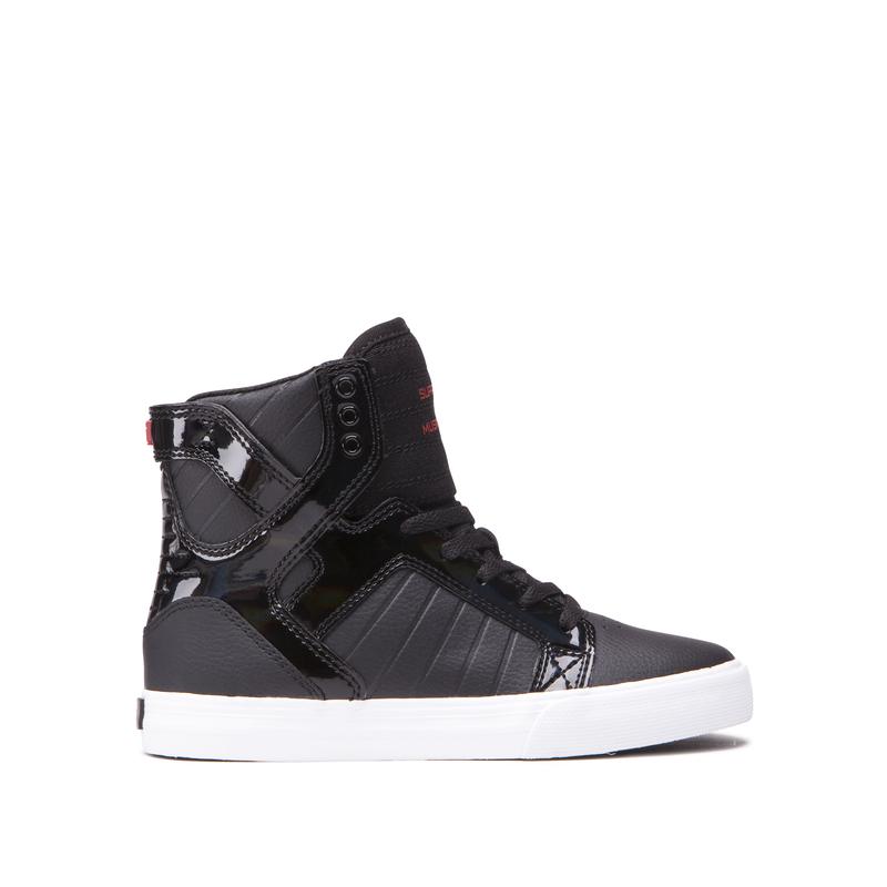 Zapatillas Altas Supra Argentina Niños - SKYTOP Negras (TNJMW-6137)